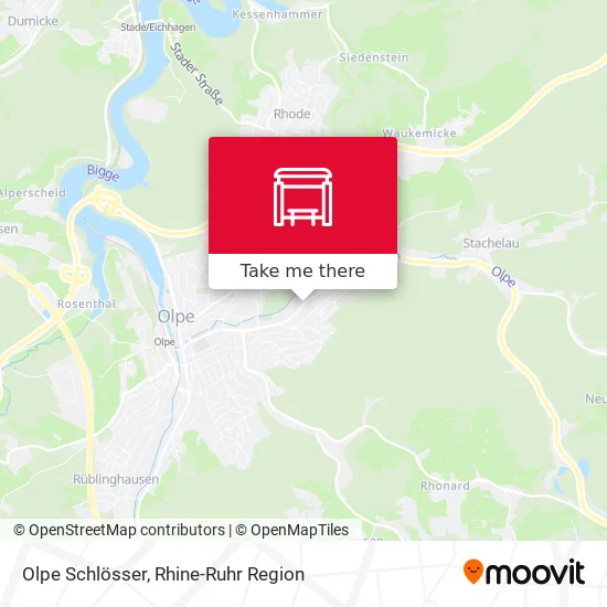 Карта Olpe Schlösser