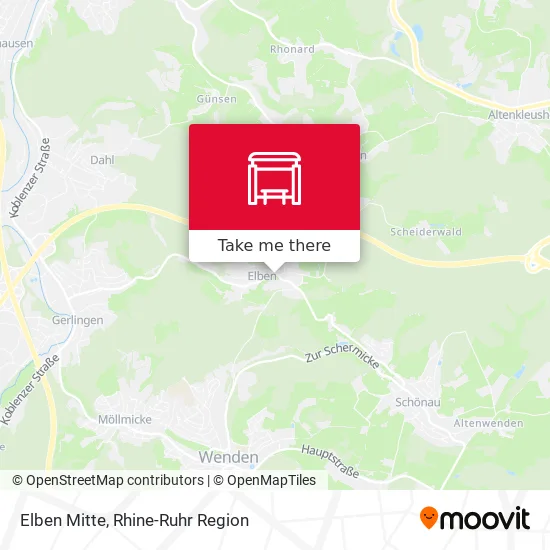 Карта Elben Mitte