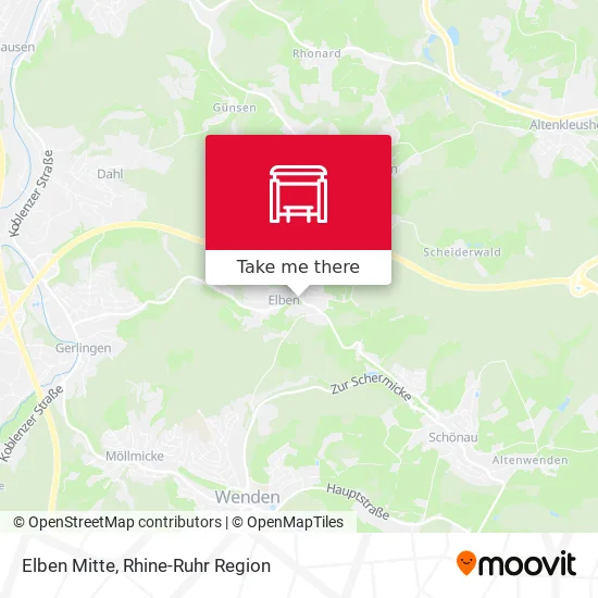 Карта Elben Mitte
