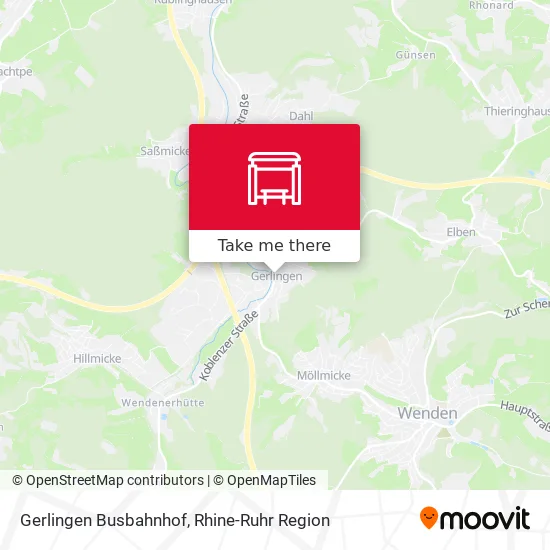 Карта Gerlingen Busbahnhof