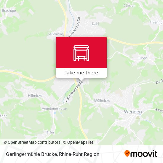Gerlingermühle Brücke map
