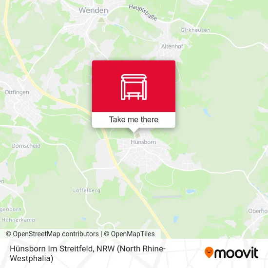 Hünsborn Im Streitfeld map