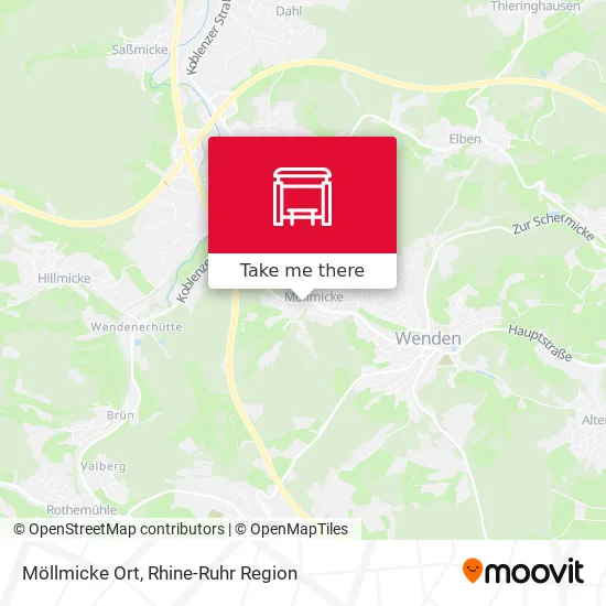 Карта Möllmicke Ort