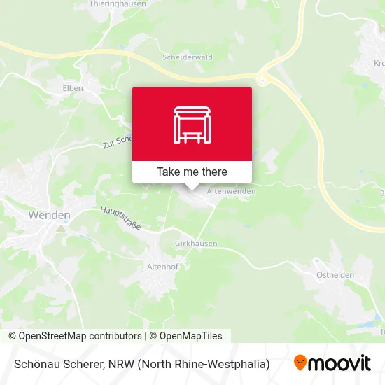 Schönau Scherer map