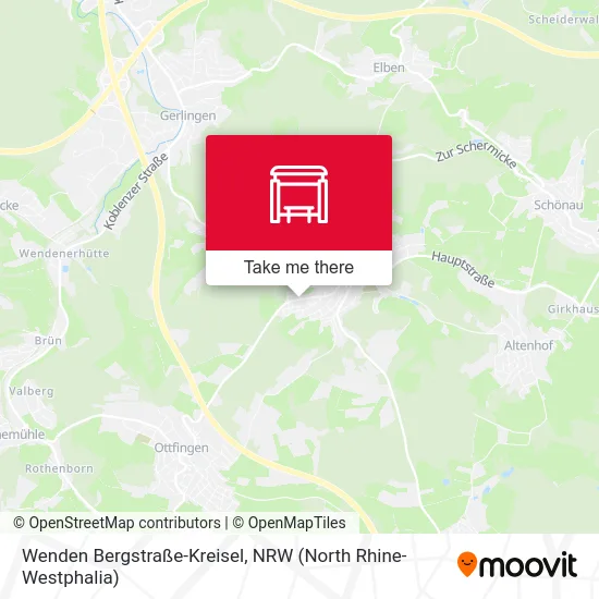 Wenden Bergstraße-Kreisel map