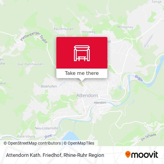 Attendorn Kath. Friedhof map