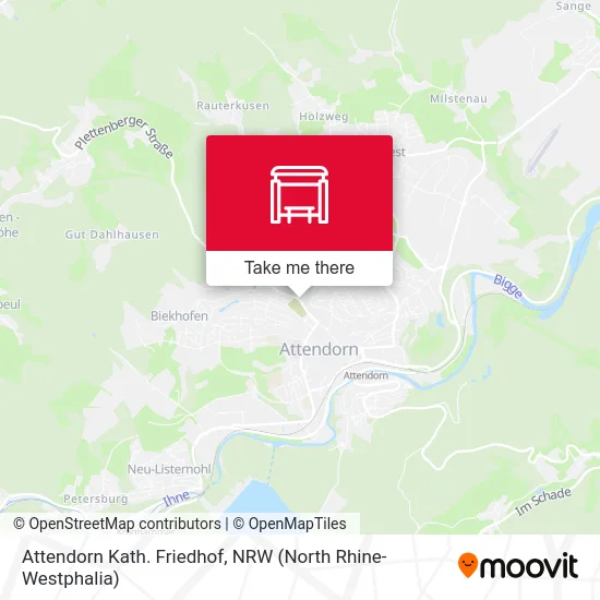 Attendorn Kath. Friedhof map