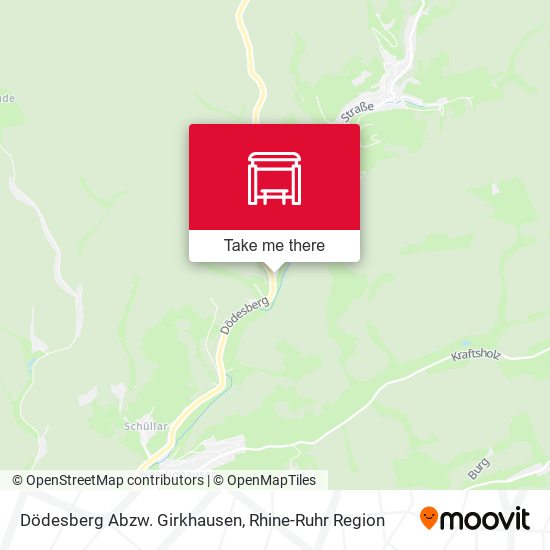 Dödesberg Abzw. Girkhausen map