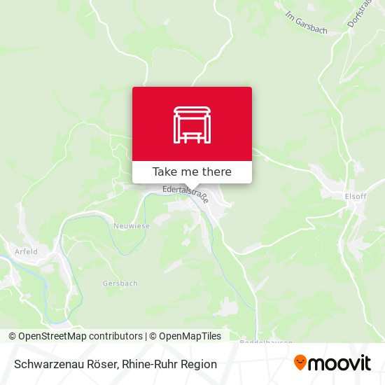 Schwarzenau Röser map