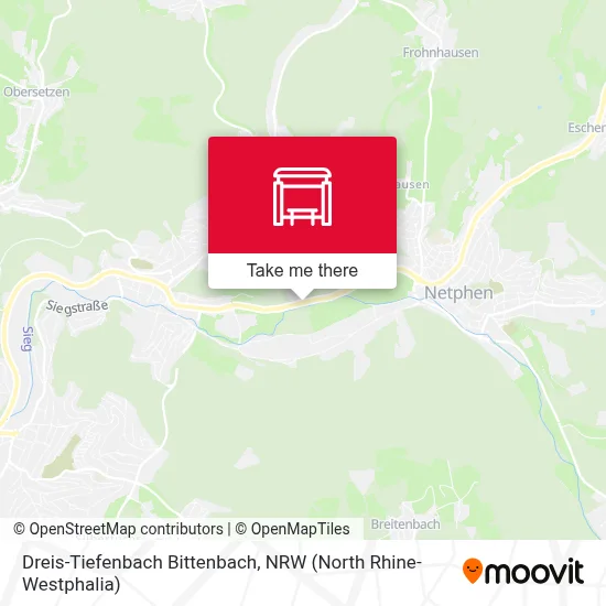 Dreis-Tiefenbach Bittenbach map