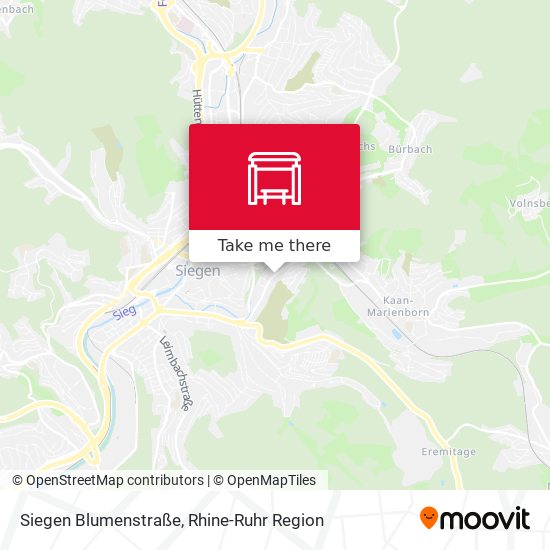 Siegen Blumenstraße map