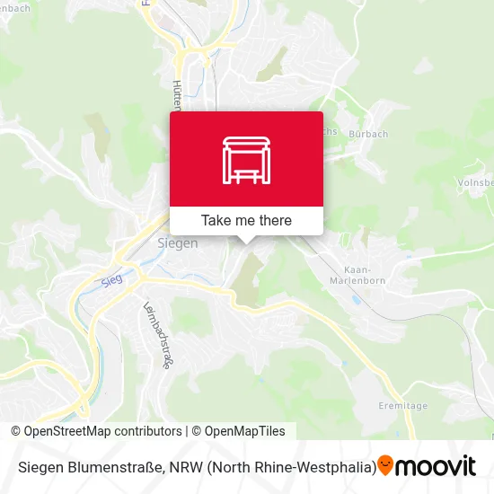 Siegen Blumenstraße map