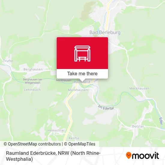 Raumland Ederbrücke map