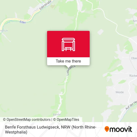 Benfe Forsthaus Ludwigseck map