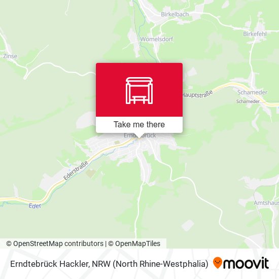 Erndtebrück Hackler map