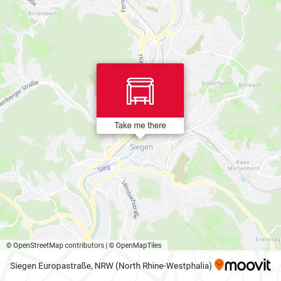 Siegen Europastraße map