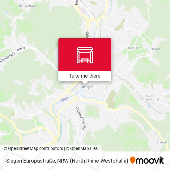 Siegen Europastraße map