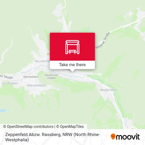 Zeppenfeld Abzw. Rassberg map