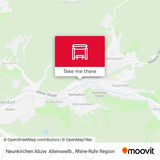 Карта Neunkirchen Abzw. Altenseelb.