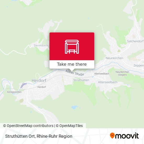 Struthütten Ort map