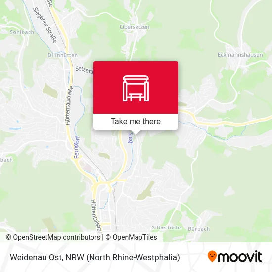 Weidenau Ost map