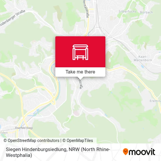 Siegen Hindenburgsiedlung map
