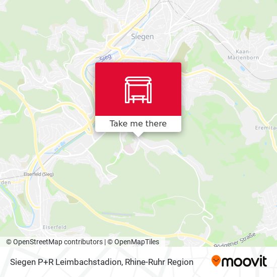 Siegen P+R Leimbachstadion map