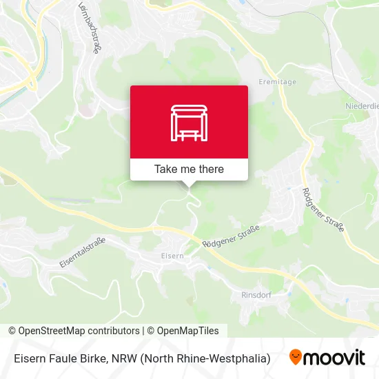 Eisern Faule Birke map