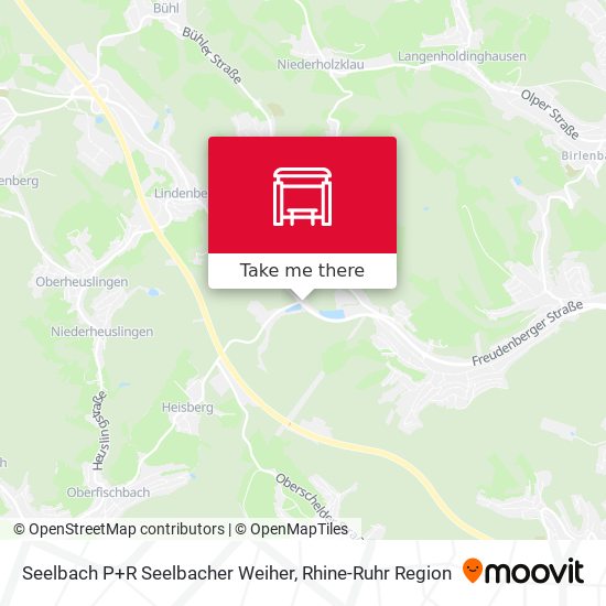 Seelbach P+R Seelbacher Weiher map