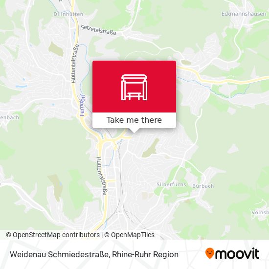 Weidenau Schmiedestraße map
