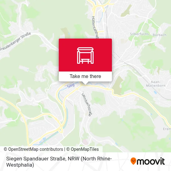 Siegen Spandauer Straße map