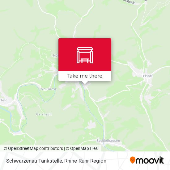 Schwarzenau Tankstelle map