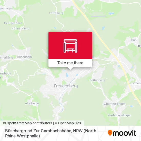 Карта Büschergrund Zur Gambachshöhe