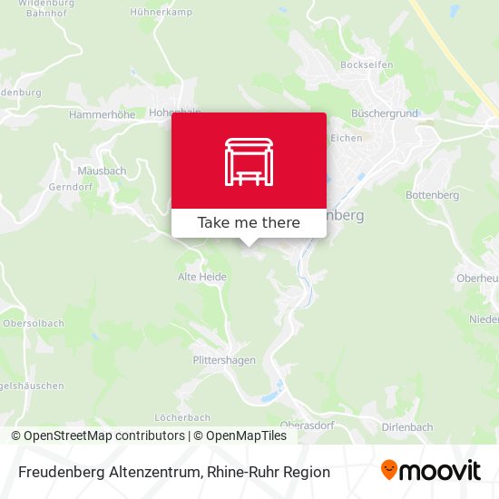 Freudenberg Altenzentrum map
