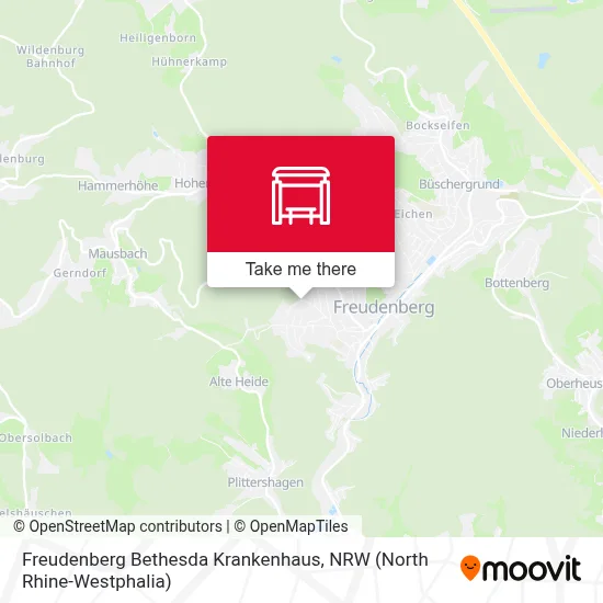 Freudenberg Bethesda Krankenhaus map
