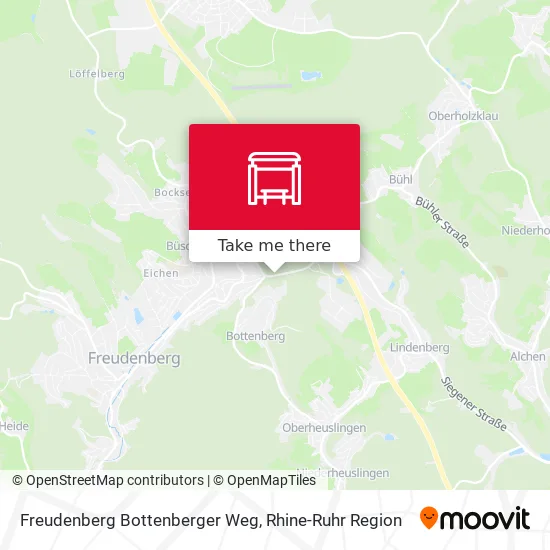 Карта Freudenberg Bottenberger Weg