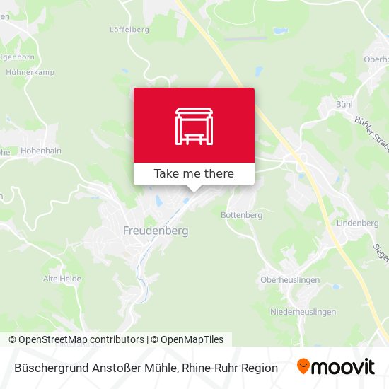 Büschergrund Anstoßer Mühle map