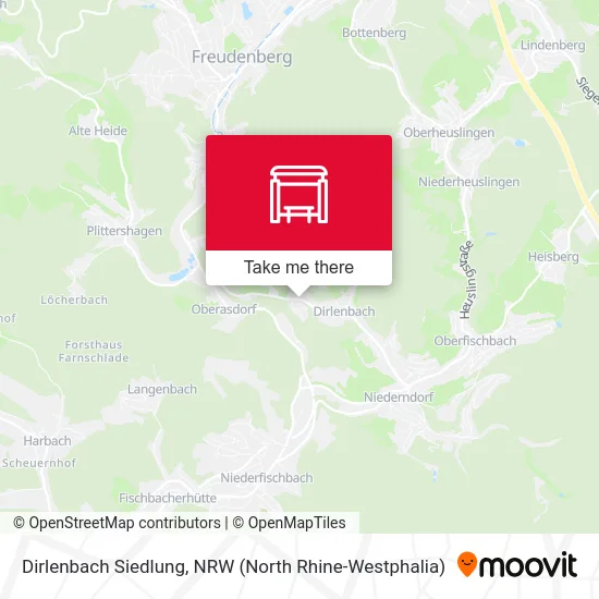 Dirlenbach Siedlung map