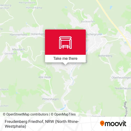 Freudenberg Friedhof map