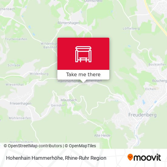Hohenhain Hammerhöhe map