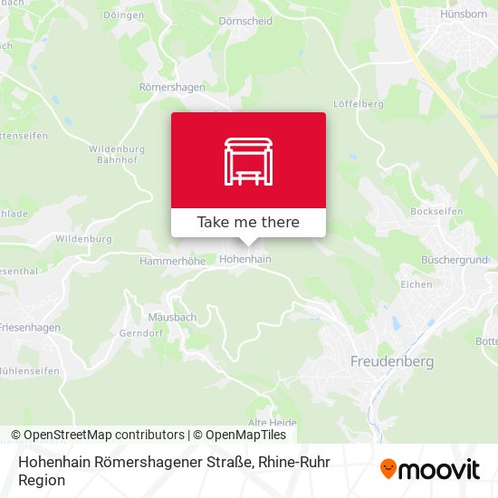 Hohenhain Römershagener Straße map