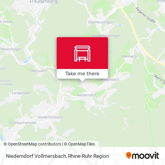 Niederndorf Vollmersbach map