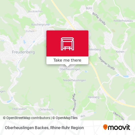 Oberheuslingen Backes map