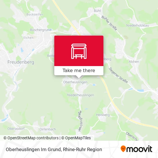 Карта Oberheuslingen Im Grund