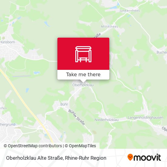 Oberholzklau Alte Straße map