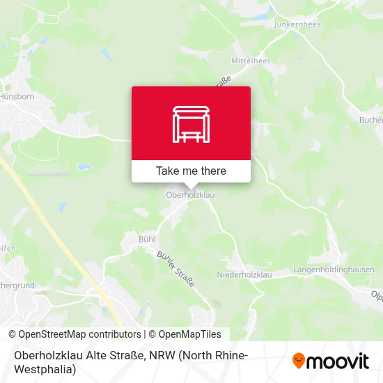 Oberholzklau Alte Straße map