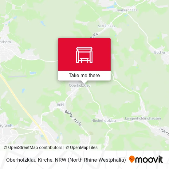 Oberholzklau Kirche map