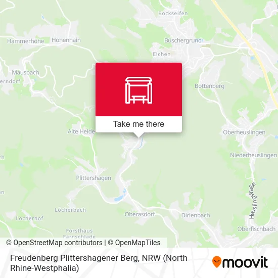Freudenberg Plittershagener Berg map