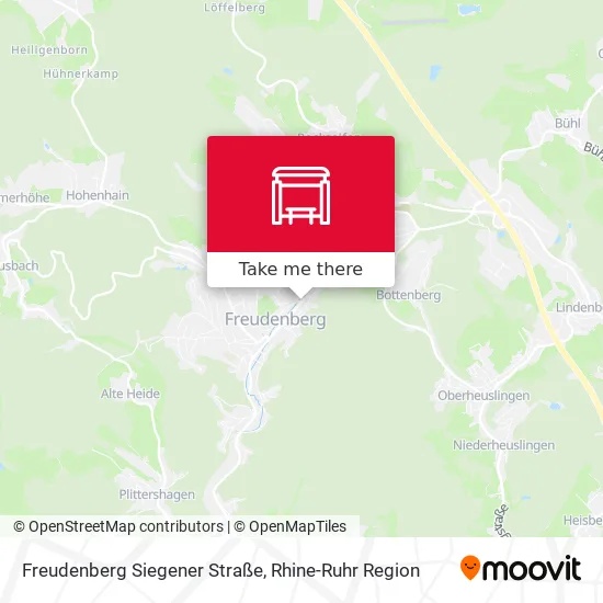 Карта Freudenberg Siegener Straße