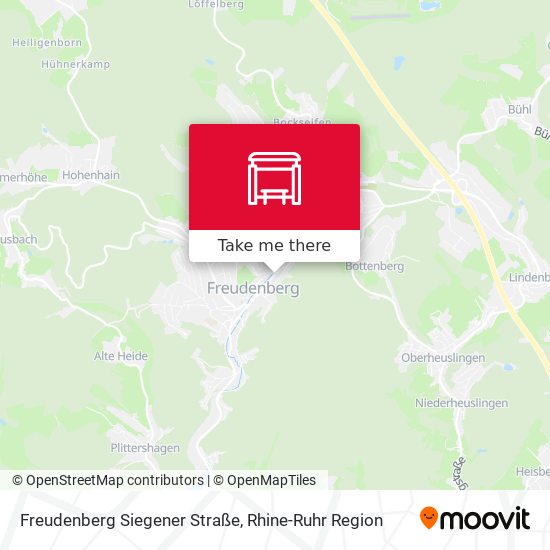 Freudenberg Siegener Straße map